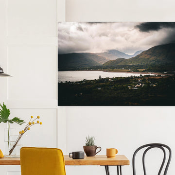 Ballachulish Glencoe Wall Art featuring a moody Highland village