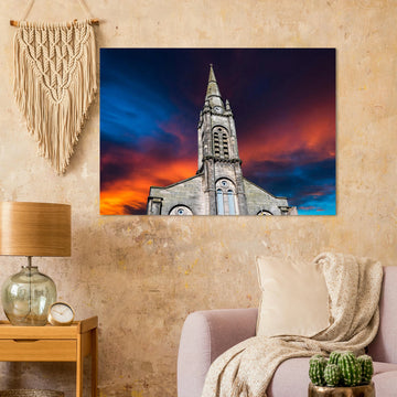 Guru Nanak Gurdwara Edinburgh Scotland poster on premium matte paper