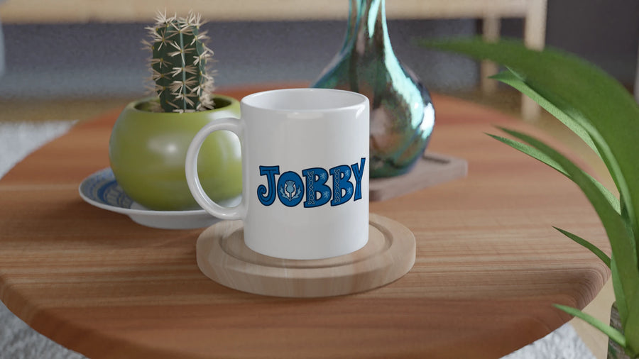 Scottish Mugs | Jobby in Celtic Blue