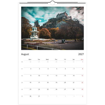 Edinburgh calendar 2027