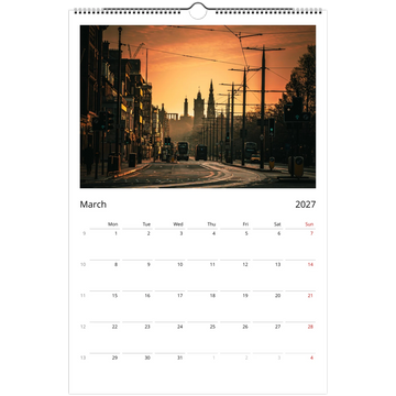 Edinburgh calendar 2027