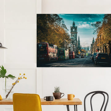Edinburgh Balmoral clock wall art premium matte poster