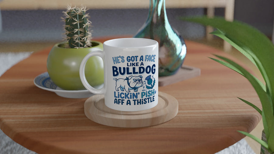 Scottish Mugs | Lickin' Pish Aff a Thistle