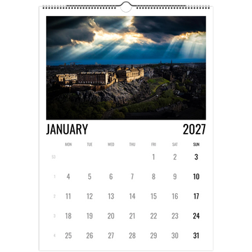 Edinburgh calendar 2027
