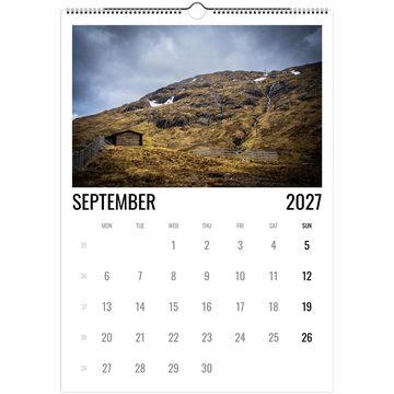 Glencoe 2027 calendar moody tones