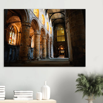 Dunfermline Abbey interior wall art gift for fans of historic Scottish architecture