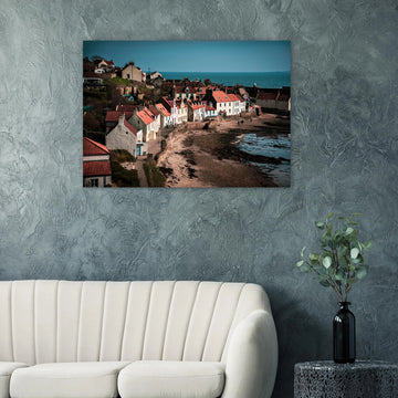 Pittenweem village wall art gift for Scotland coastal lovers and Pittenweem Arts Festival visitors