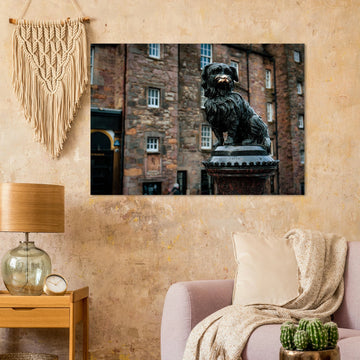 Greyfriars Bobby wall art print of famous Edinburgh statue