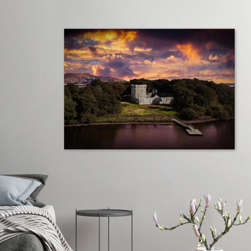 Loch Leven Castle Fife Scotland poster on premium matte paper