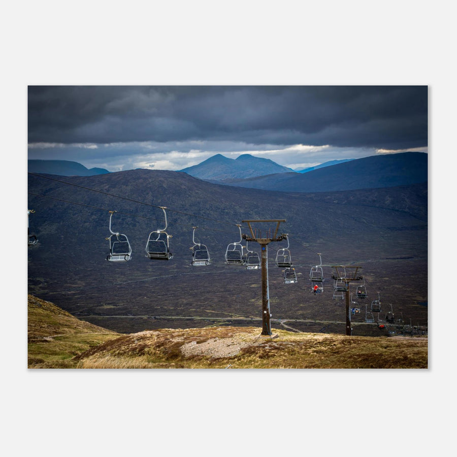 Glencoe Wall Art | Scottish Highlands Chairlift Print