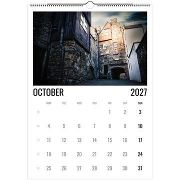 Edinburgh calendar 2027