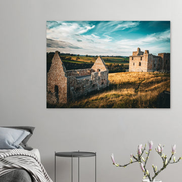 Crichton castle sunset wall art premium matte poster