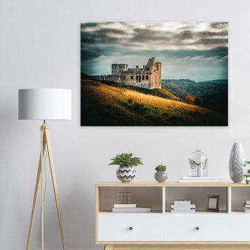 Crichton castle sunset wall art premium matte poster