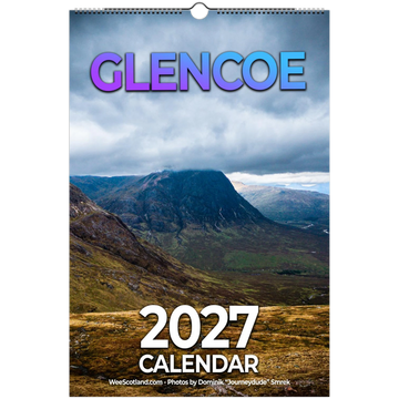 Glencoe 2027 calendar – moody tones and moody photos US/CA version