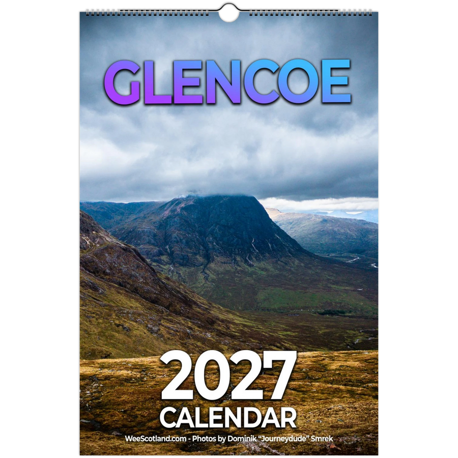 Glencoe 2027 calendar – moody tones and moody photos US/CA version