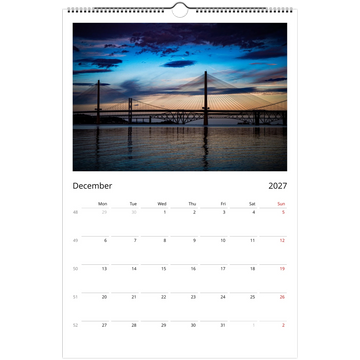 Scotland calendar 2027 cover with iconic Scottish landscape