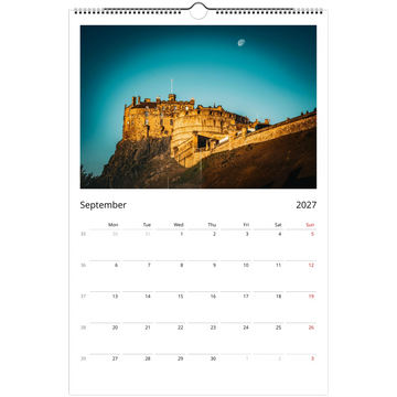 Edinburgh calendar 2027
