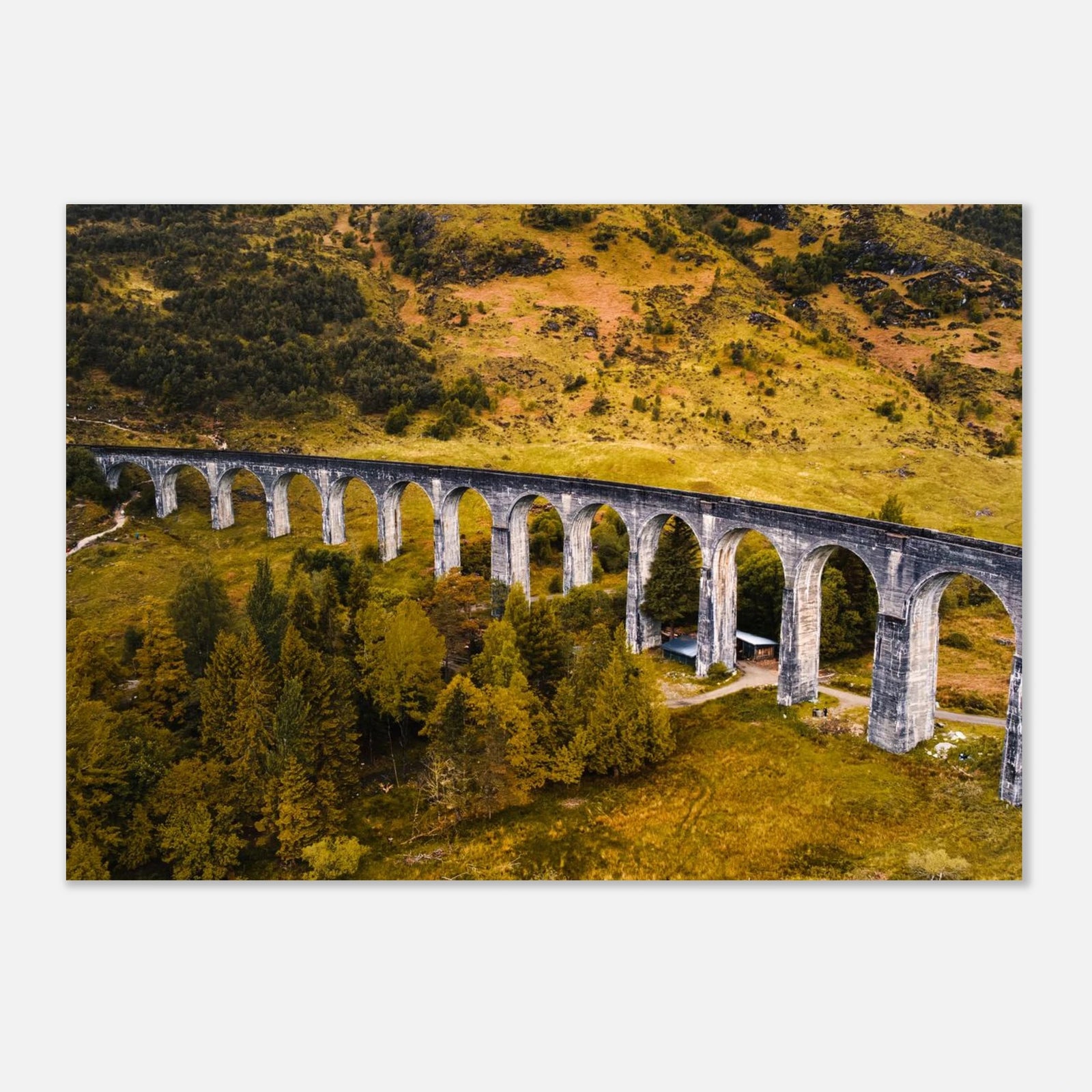 Glenfinnan Viaduct Scotland landscape poster for home decor