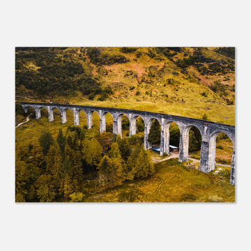 Glenfinnan Viaduct Scotland landscape poster for home decor
