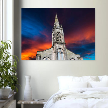 Guru Nanak Gurdwara Edinburgh Scotland poster on premium matte paper