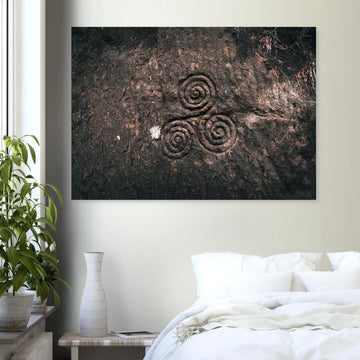Triskelion wall art poster Midlothian Scotland premium matte
