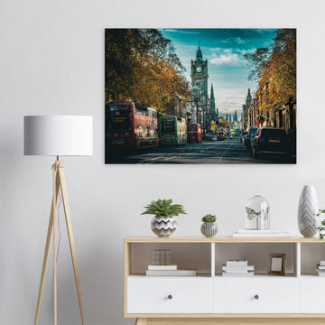 Edinburgh Balmoral clock wall art premium matte poster