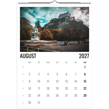 Edinburgh calendar 2027