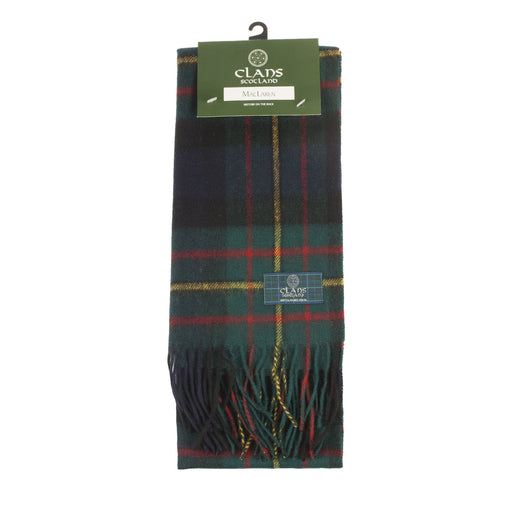 Lambswool scarf Maclaren tartan | Scottish clan tartan scarf