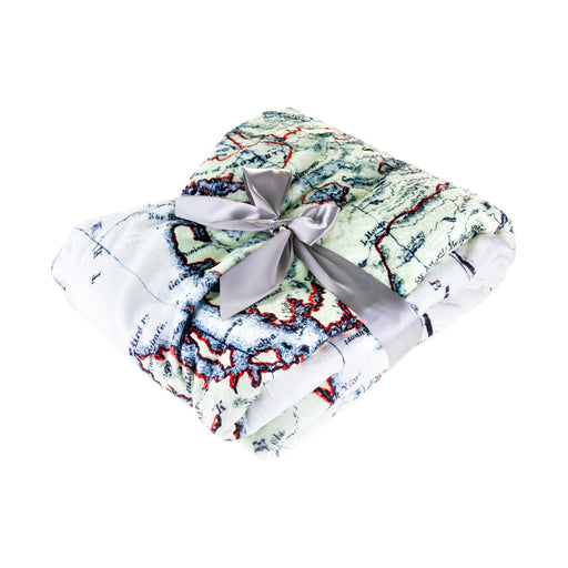 Scotland Map Print Blanket - 100% Polyester
