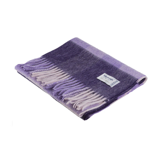 Lambswool Scarf | Bursted Check Lavender