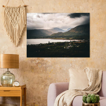 Ballachulish Glencoe Wall Art featuring a moody Highland village
