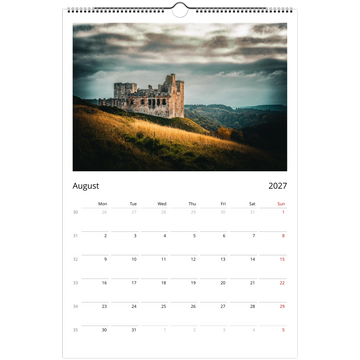 Scotland calendar 2027 cover with iconic Scottish landscape