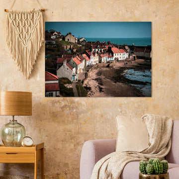 Pittenweem village wall art gift for Scotland coastal lovers and Pittenweem Arts Festival visitors