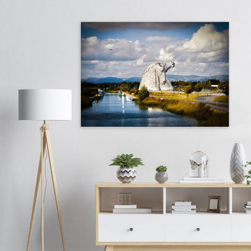 The Kelpies Falkirk Scotland poster on premium matte paper