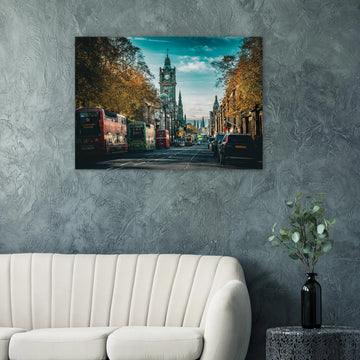 Edinburgh Balmoral clock wall art premium matte poster