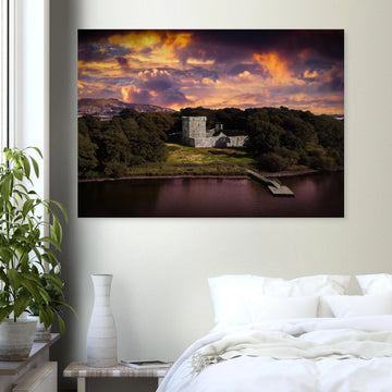 Loch Leven Castle Fife Scotland poster on premium matte paper