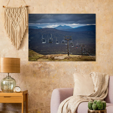 Glencoe Wall Art | Scottish Highlands Chairlift Print