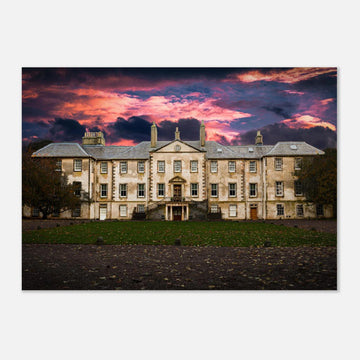 Newhailes house and gardens Edinburgh Scotland poster on premium matte paper