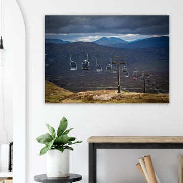 Glencoe Wall Art | Scottish Highlands Chairlift Print