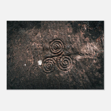 Triskelion wall art poster Midlothian Scotland premium matte