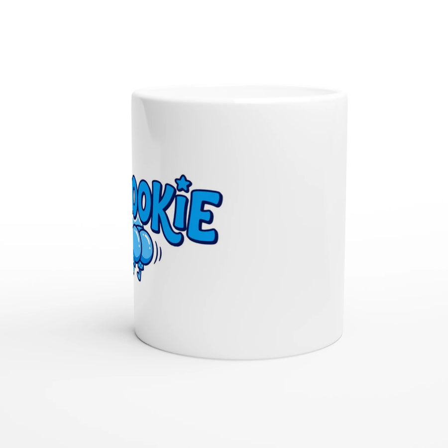 Front view of Scottish mugs Bahookie ceramic mug on white background