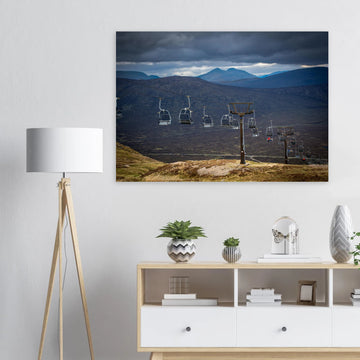 Glencoe Wall Art | Scottish Highlands Chairlift Print