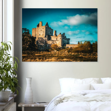 Craigmillar castle wall art poster print premium matte