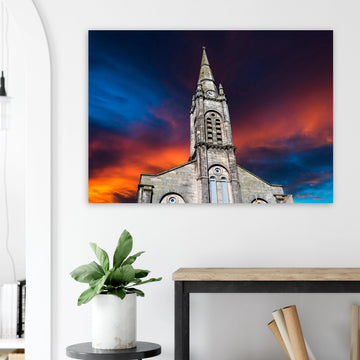 Guru Nanak Gurdwara Edinburgh Scotland poster on premium matte paper