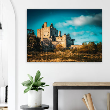 Craigmillar castle wall art poster print premium matte