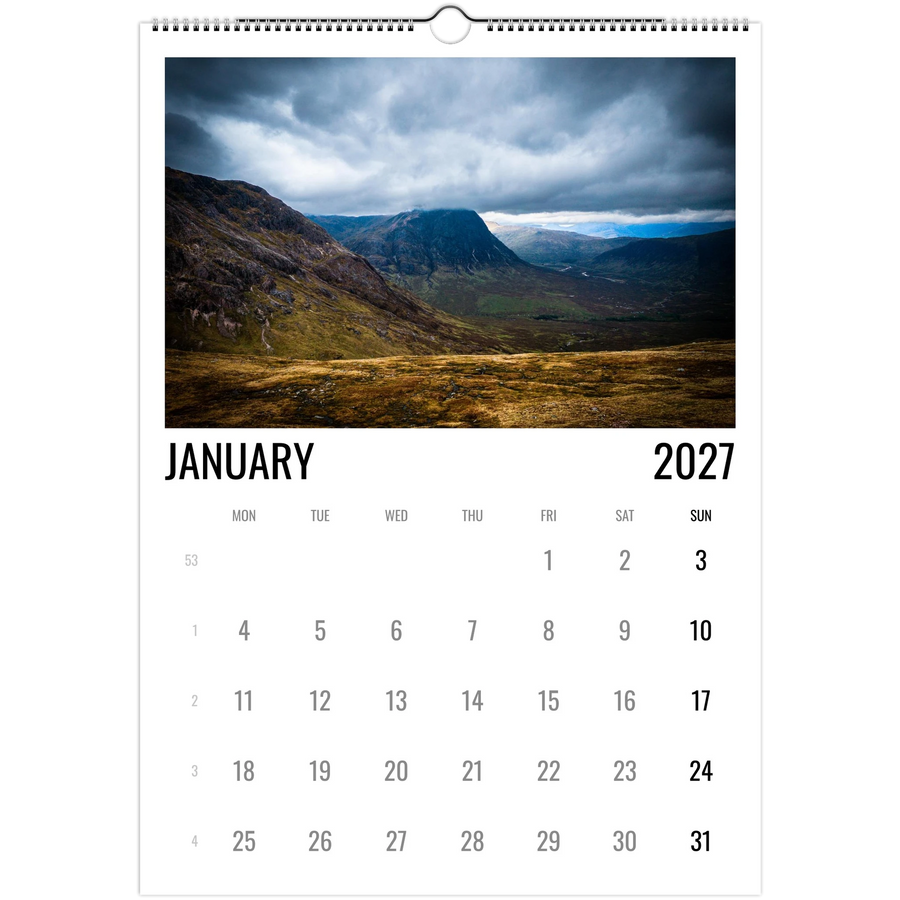 Glencoe 2027 calendar