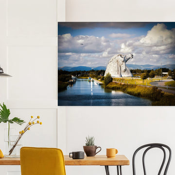 The Kelpies Falkirk Scotland poster on premium matte paper