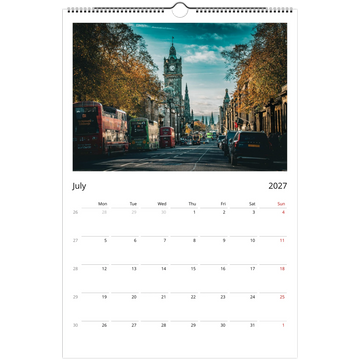 Edinburgh calendar 2027
