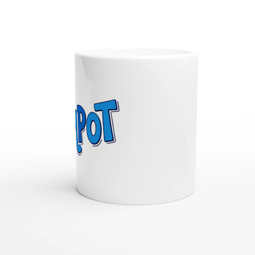 Front view of Scottish mugs Bampot ceramic mug on white background