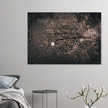 Triskelion wall art poster Midlothian Scotland premium matte